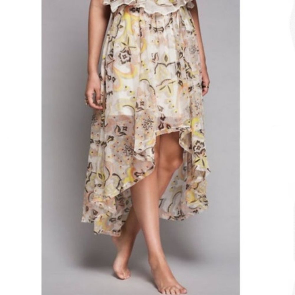 NWOT Free People Falling Skies Maxi Duster Skirt